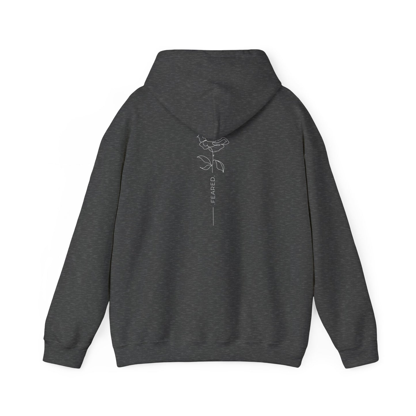 .FEARED. Rose Hoodie Unisex Heavy Blend™ Hooded Sweatshirt - Stylish Comfort for All Occasions