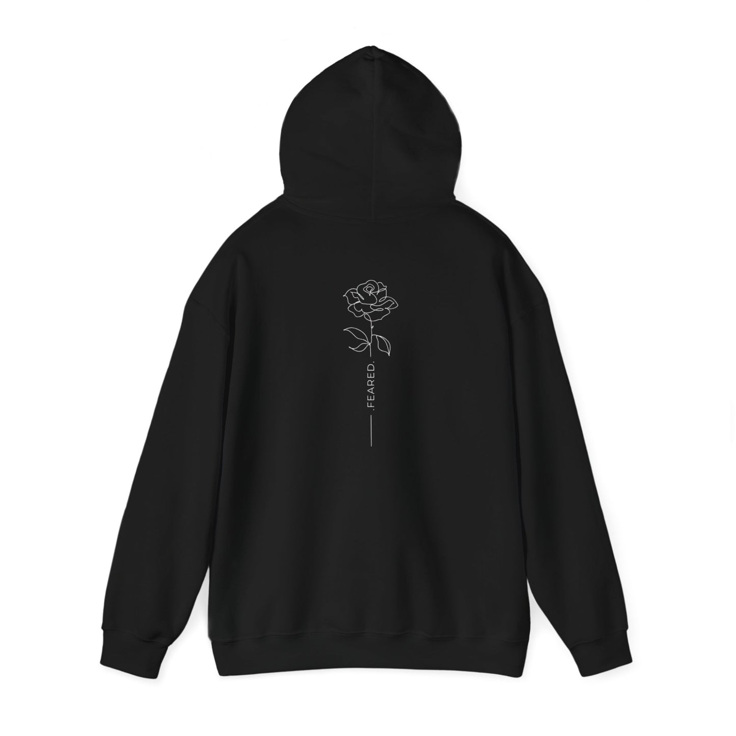 .FEARED. Rose Hoodie Unisex Heavy Blend™ Hooded Sweatshirt - Stylish Comfort for All Occasions